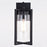 Vaxcel Kilbourne 1 Light 5.5" Outdoor Wall Light, Textured Black/Clear