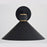 Vaxcel Dunbar Outdoor Wall Light, Matte Black/Gold/Metal Shade