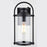 Vaxcel Winfield Outdoor Wall Light, Matte Black/Clear Glass