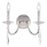 Vaxcel Hoyne 2 Light Wall Light, Nickel - W0356