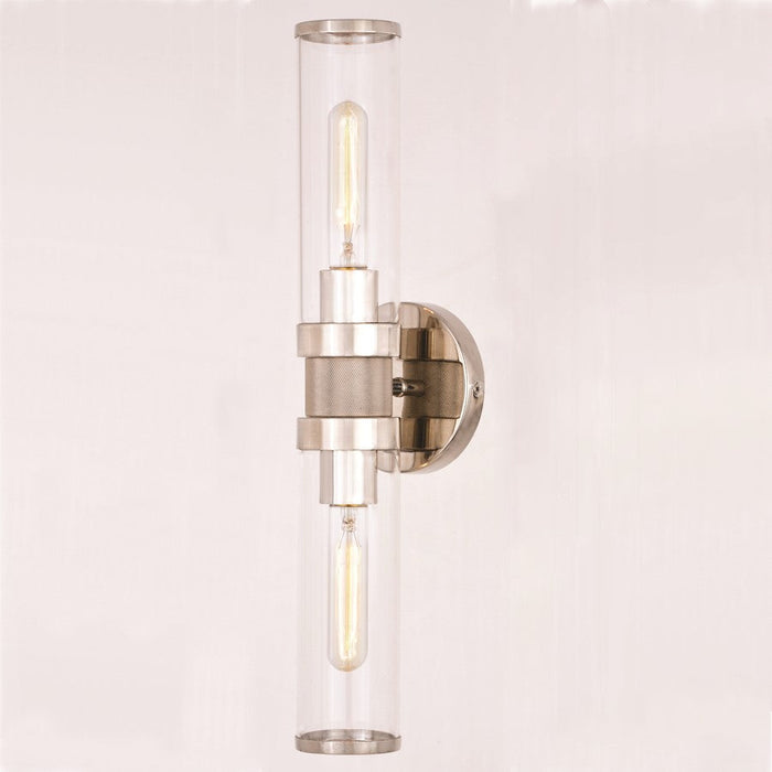 Vaxcel Levitt 2 Light Wall Light, Clear