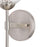 Vaxcel Olson 1 Light Wall Light, Satin Nickel/Clear