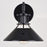 Vaxcel Canton 1 Light 8.75" Wall Light, Black/Matte White