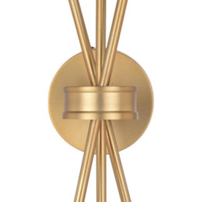 Vaxcel Estelle 2 Light 16.75" Wall Light, Natural Brass