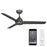 WAC Lighting Mocha 3 Blade Smart Ceiling Fan, Bronze/Bronze - F-001-OB