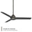 WAC Lighting Mocha 3 Blade Smart Ceiling Fan