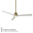 WAC Lighting Clean 3 Blade LED Ceiling Fan