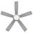 WAC Lighting Odyssey 5 Blade Flush Ceiling Fan