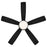 WAC Lighting Odyssey 5 Blade Flush Ceiling Fan