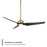 WAC Lighting Stella 3 Blade LED Smart Ceiling Fan