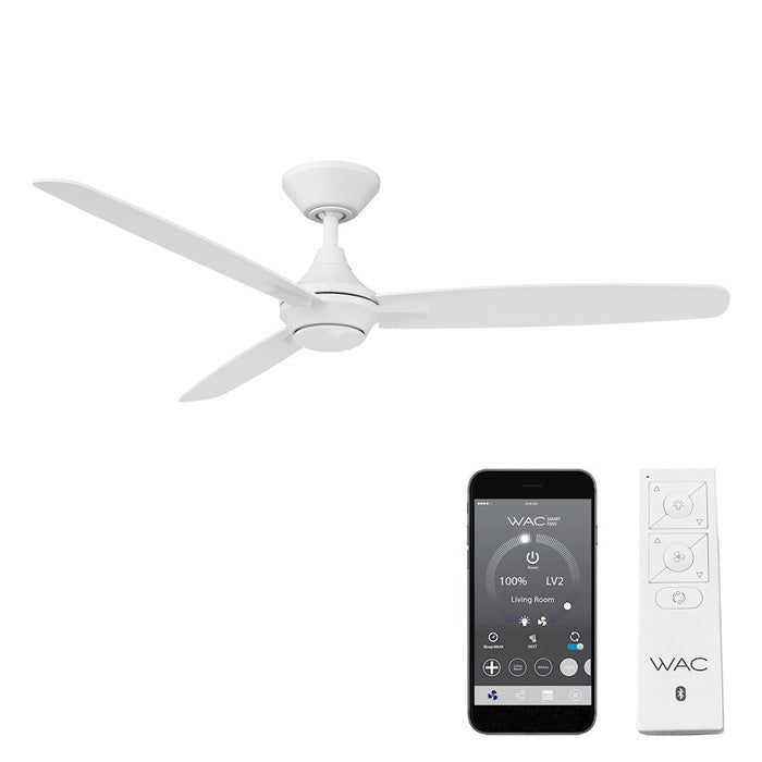 WAC Lighting Blitzen 3 Blade Smart Ceiling Fan, White/White - F-060-MW