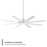 WAC Lighting Mocha XL 8 Blade Flush Mount Ceiling Fan