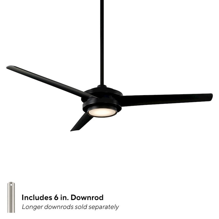 WAC Lighting Geos 3 Blade Smart Ceiling Fan, Black/Black