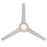 WAC Lighting Geos 3 Blade Smart Ceiling Fan, White/White