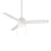 WAC Lighting Atlantis 3 Blade Pull Chain Ceiling Fan, White/White - F-072L-MW