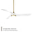 WAC Lighting Swirl 3 Blade LED Smart Ceiling Fan