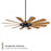 WAC Lighting Windmill 12 Blade LED Ceiling Fan