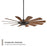 WAC Lighting Windmill 12 Blade LED Ceiling Fan