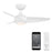 WAC Lighting Loft 3 Blade LED Smart Ceiling Fan, White/White - F-094L-MW