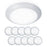 WAC Disc 6" LED ES Flush & Retrofit Kit, White (Pack of 10) - FM-306-930-WT-10