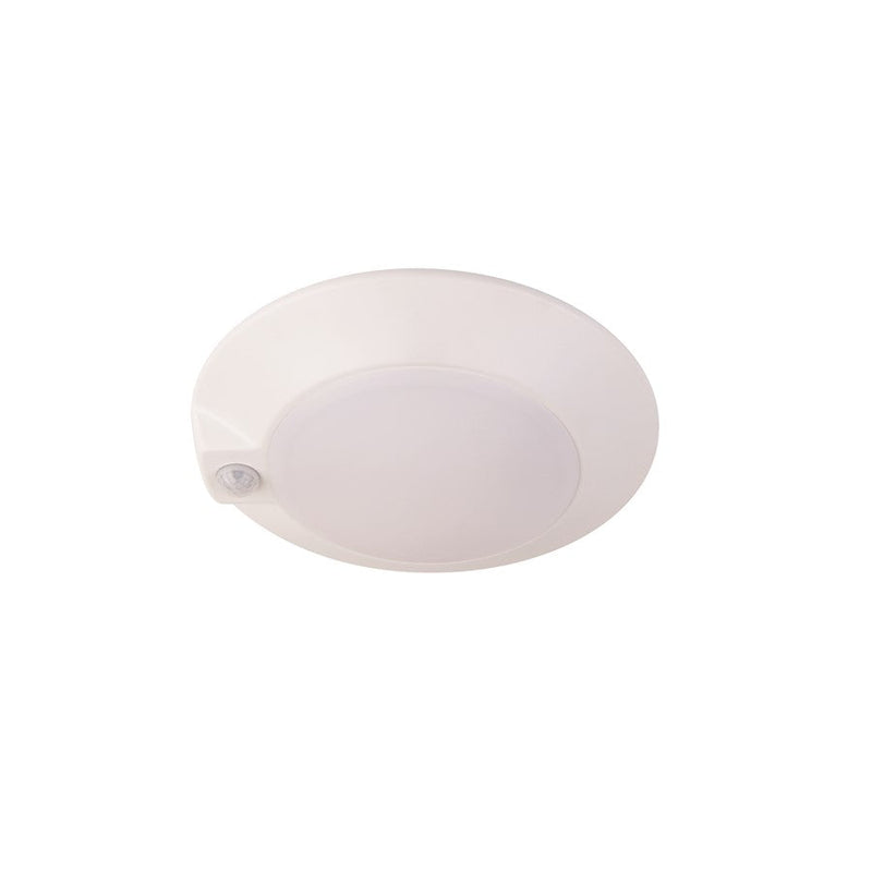 WAC Lighting Disc 1 Light Flush Mount, White/Opaque