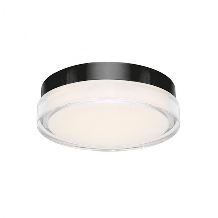 WAC dweLED Dot 9" LED Flush Mount 2700K, Black/Clear - FM-W57809-27-BK