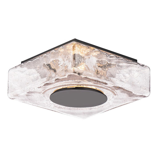 WAC dweLED Cuboid 10" LED Flush Mount 3000K, Black - FM-W71310-30-BK