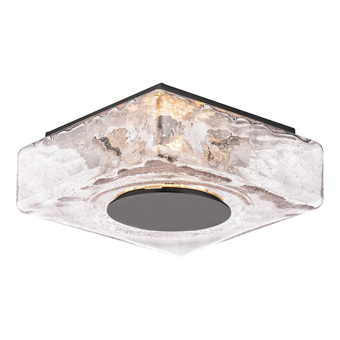 WAC dweLED Cuboid 10" LED Flush Mount 3500K, Black - FM-W71310-35-BK