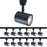 WAC Charge LED LV Track Head, Black for H Track (Pack of 12) - H-8010-30-BK-12