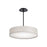 dweLED Manhattan 20" LED 1 Light Fabric Pendant 2700K, Black/Beige - PD-13720-BK