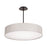 dweLED Manhattan 26" LED 1 Light Fabric Pendant 2700K, Black/Beige - PD-13726-BK