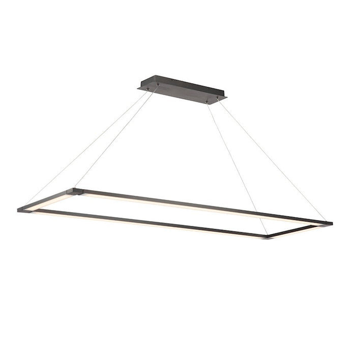 dweLED Lune 52" LED 4 Light Pendant 3000K, Black/Opal - PD-15052-BK