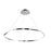 dweLED Eternal 41" LED 1 Light Pendant 3000K, Chrome/White - PD-18041-CH