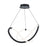 WAC dweLED Solo 22.5" LED Chandelier 3000K, Black - PD-19324-BK