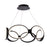 WAC dweLED Solitaire 27" LED Chandelier 3000K, Black - PD-21324-BK