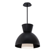 WAC dweLED Carafe 16" LED Pendant 3000K, Black - PD-23316-BK