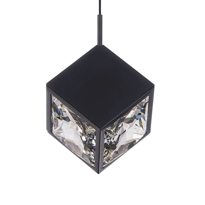 WAC dweLED Ice Cube 8" LED Mini Pendant 3500K, Black - PD-29308-BK