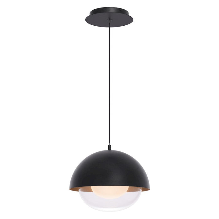 WAC Lighting Dweled Dome 10" LED Pendant 3000K, Black Gold