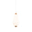 WAC dweLED Amelia 1 Lt 7" LED Mini Pendant 3000K, Aged BS/Opal - PD-39214-AB