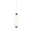 WAC dweLED Amelia 1 Light 7" LED Mini Pendant 3000K, Black/Opal - PD-39214-BK