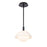 WAC dweLED Moonstone 9.75" LED Pendant 3000K, Black - PD-43310-BK