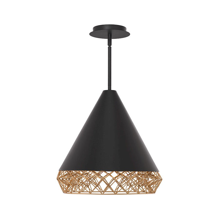 WAC Lighting Dweled Lacey LED Pendant 3000K, Black Gold