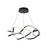 WAC dweLED Interlace 28" LED Pendant 3000K, Black - PD-47828-BK