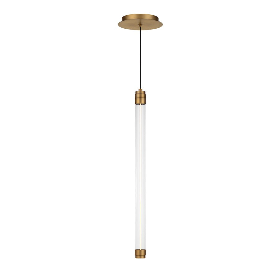 WAC dweLED Jedi 22" LED Pendant 3000K, Aged Brass - PD-51322-AB