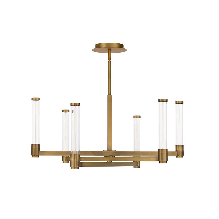 WAC dweLED Jedi 27" LED Chandelier 3000K, Aged Brass - PD-51327-AB