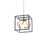 WAC dweLED Sinclair 10" LED Pendant 3000K, BG/Silicone - PD-73210-BK-GL