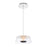 WAC DweLED Branwen 1 Light 9" LED Mini Pendant 3000K, Chrome/Glass