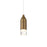 dweLED Action 8" LED 1 Light Pendant, 3000K, Brass/White - PD-76908-T24-AB