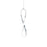 WAC dweLED Marise 1 Lt 4" LED Mini Pendant 3000K, Chrome/Silicone - PD-79221-CH