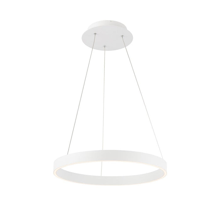 WAC dweLED Sirius 1 Light 18" LED Pendant 3000K, White/Silicone - PD-81118-WT